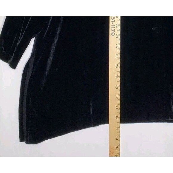 Rena Rowan Velvet Pants Button Tunic Set Women 2X/3X Black Pull-On Quiet Luxury - Picture 8 of 16